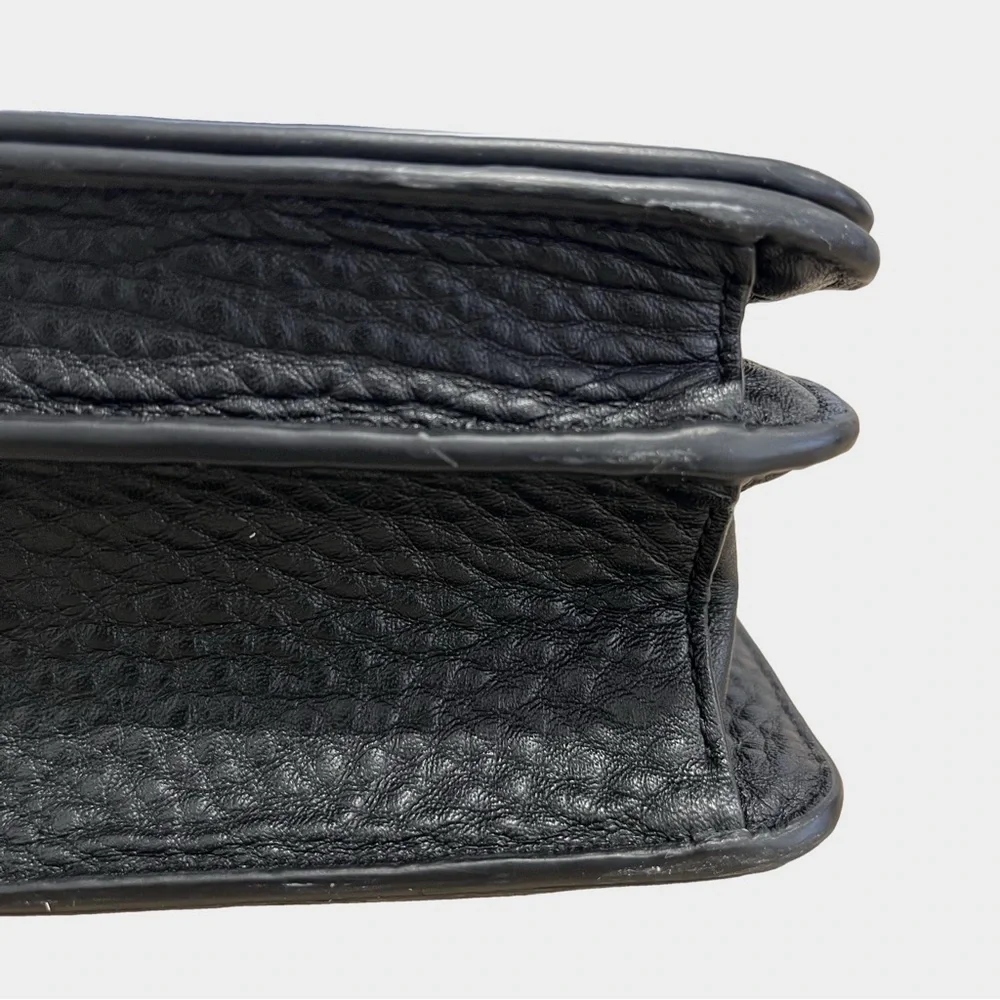 Dagne Dover Medium Andra Crossbody Bag Black Onyx Matte Black Hardware - Picture 13 of 14